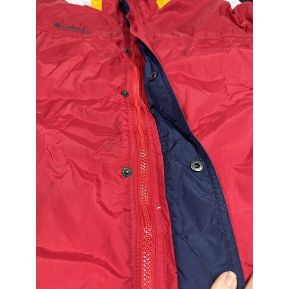 VINTAGE Columbia Coat Mens XL Colorblock Red Blue Ski Sport Jacket - Picture 6 of 8